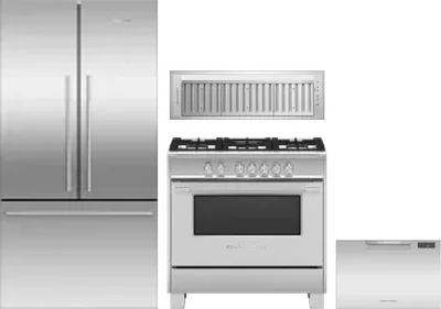 4 Piece Package Includes Refrigerator, Range, Hood And Dishwasher